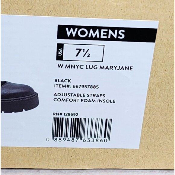 Madden NYC Mary Jane Lug Black Size 7.5 Shoes – Stylish, Breathable & Eco-Friend - Picture 12 of 16